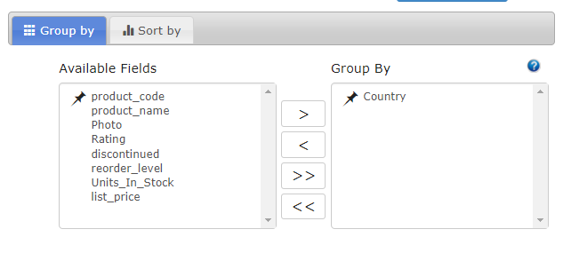 Grouping and sorting