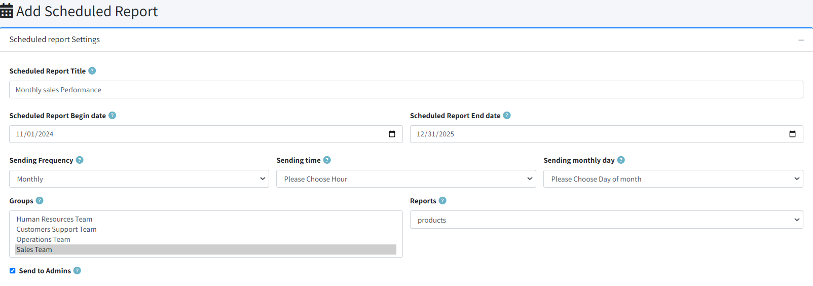 Automated Scheduled Reports via Email