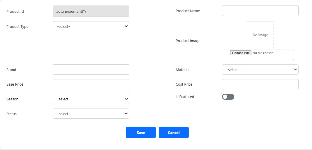 Insert-only Columnar form generated by Smart Form Maker