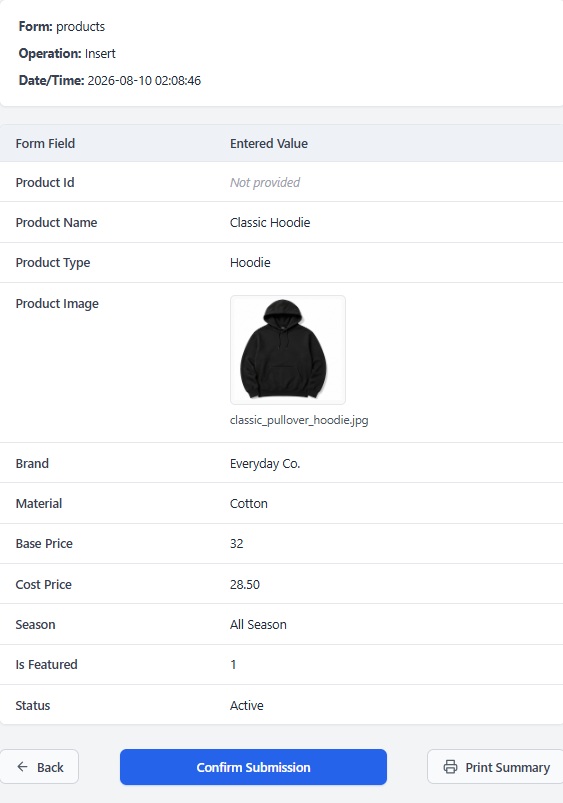 Enable or disable the confirmation page to match your workflow