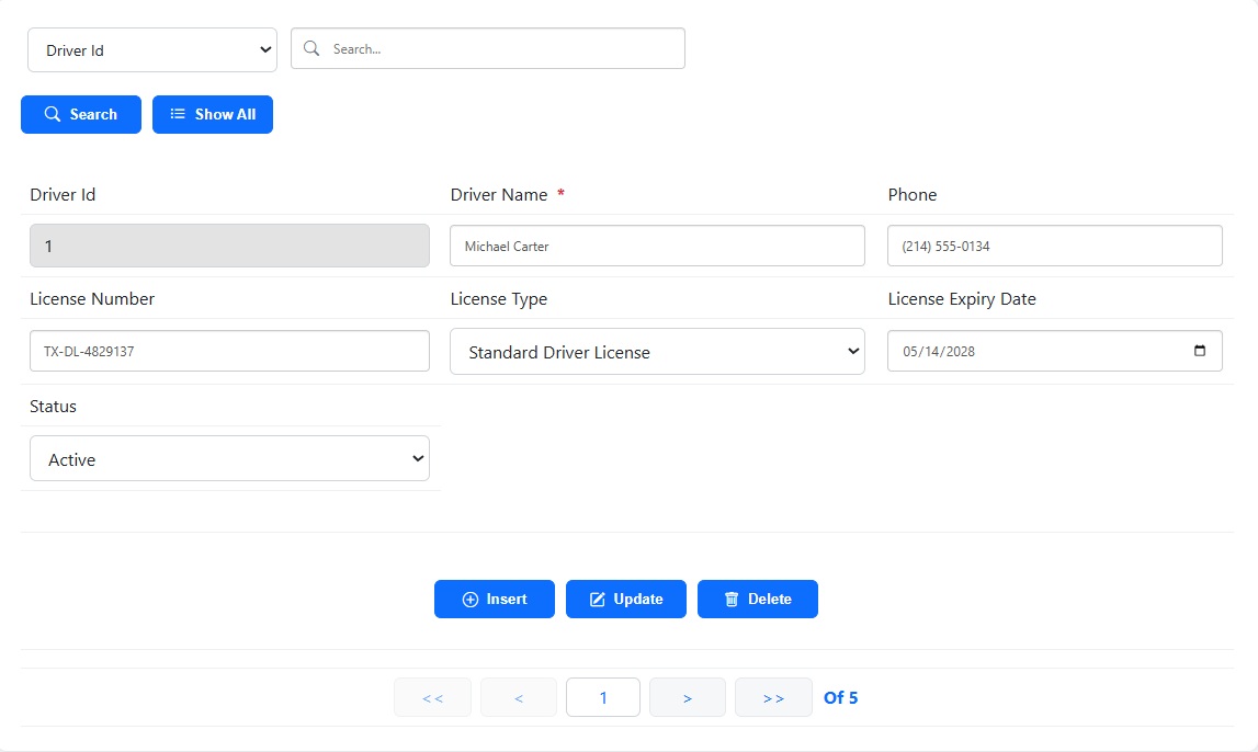 Justified form generated by Smart Form Maker