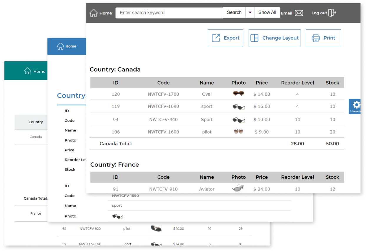 Reports generated by SRM