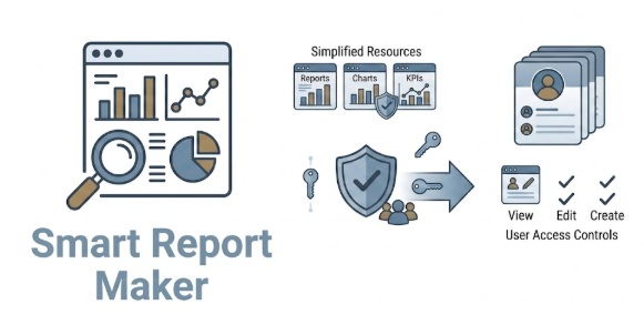 Security and User Management - role-based access control for Smart Report Maker