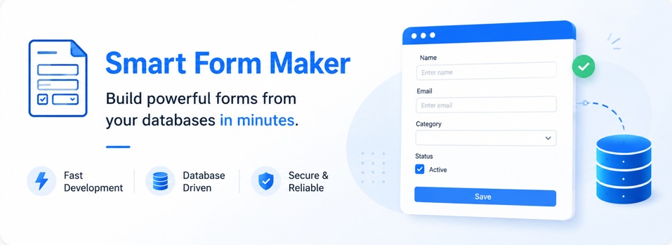 Smart Form Maker - PHP MySQL form generator