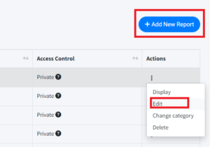 SRM Documentation | Create New Reports